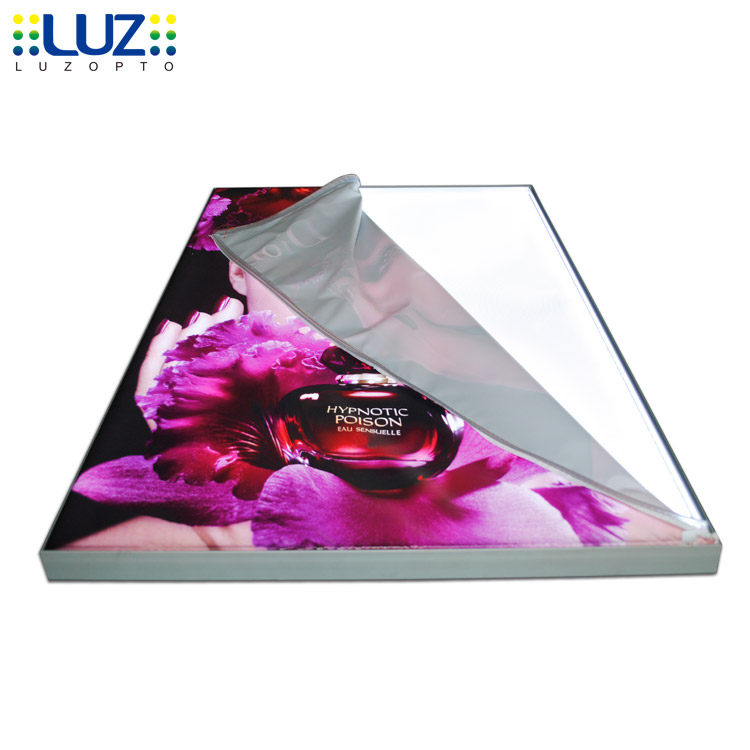 led frameless fabric light box