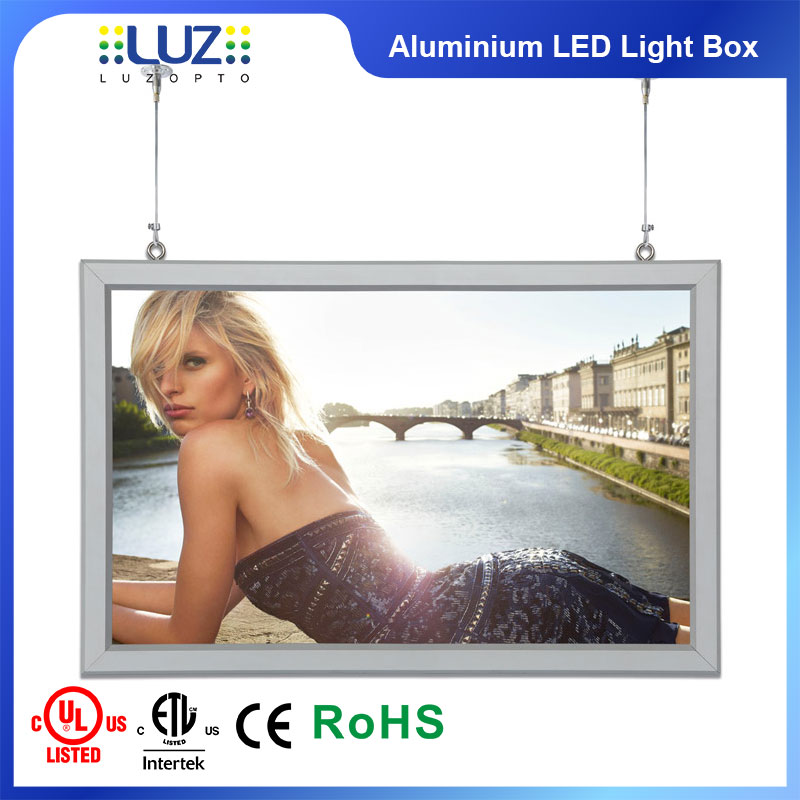 led frameless fabric light box