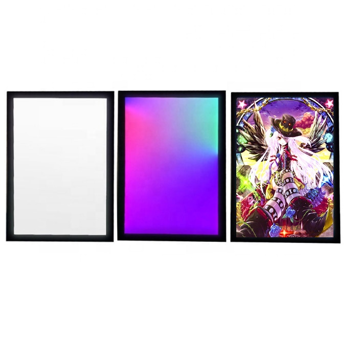 RGB Illuminated LED Light Box Multi-Function Dynamic Snap Anime Poster Frames with Aluminium Frame