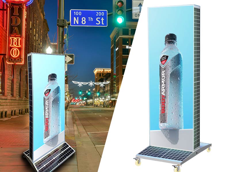 Custom solar waterproof LED light box LUZ