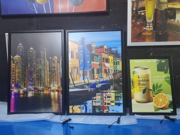 custom light box frames